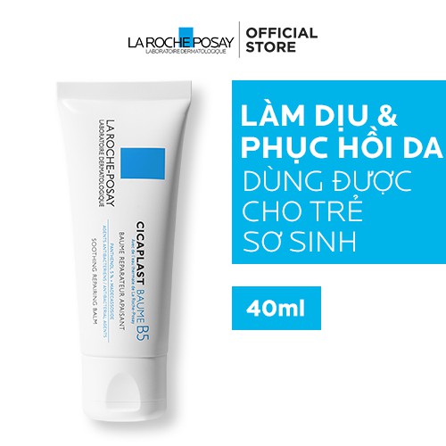 Kem dưỡng giúp làm dịu, làm mượt, làm mát & phục hồi da phù hợp cho trẻ em La Roche-Posay Cicaplast Baume B5 40ml