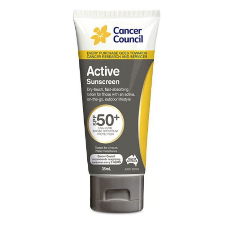 Kem chống nắng Cancer Council Active SPF50+/PA++++ 35ml