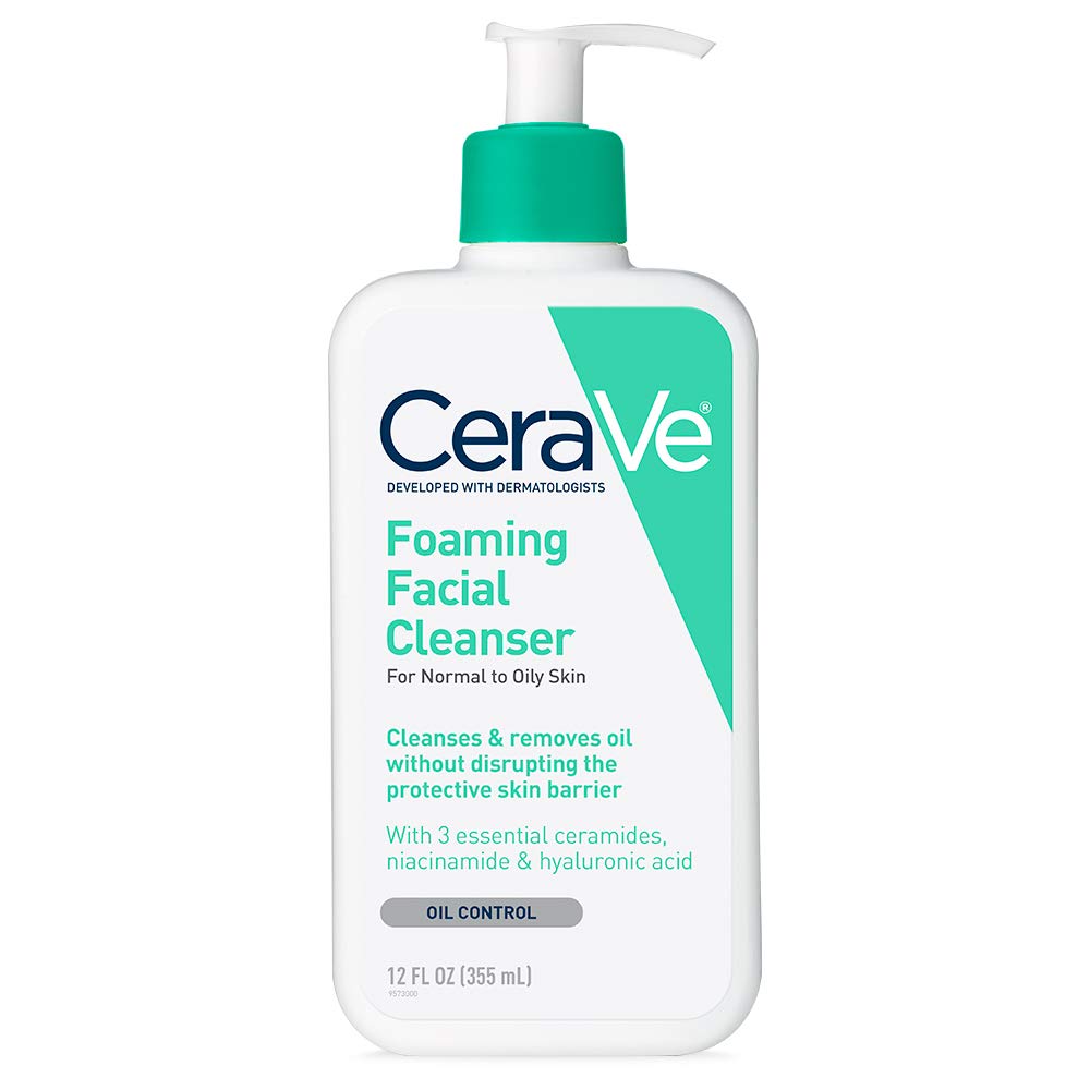 Sữa rửa mặt CeraVe Foaming Facial Cleanser for normal to oily skin, Sữa rửa mặt cho dưa thường đến dầu