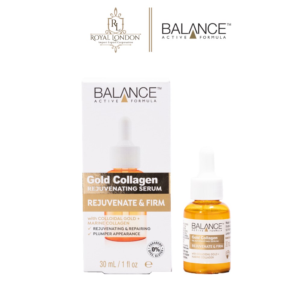 Serum Trẻ Hóa, Tái Tạo Da Balance Active Formula Gold Collagen Rejuvenating 30ml