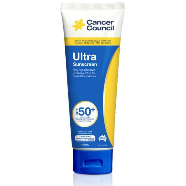 Kem chống nắng Cancer Council Ultra SPF 50+/PA++++ 110ml (Dòng da thường)