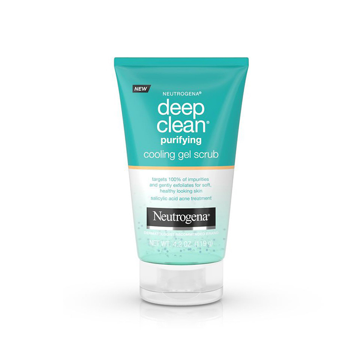 Sữa Rửa Mặt Neutrogena Deep Clean® Purifying Cooling Gel Scrub (119g)