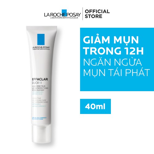 Kem dưỡng da thông thoáng lỗ chân lông ngừa thâm và mụn La Roche-Posay Effaclar Duo+ 40ml