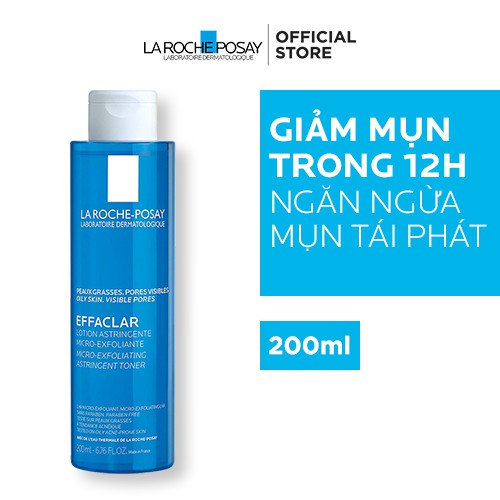 Nước cân bằng giàu khoáng dành cho da dầu mụn La Roche Posay 200ml