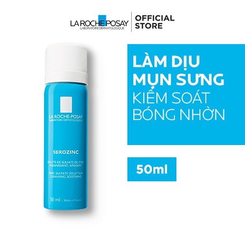 Nước khoáng giúp làm sạch và dịu da La Roche-Posay Serozinc 50ml